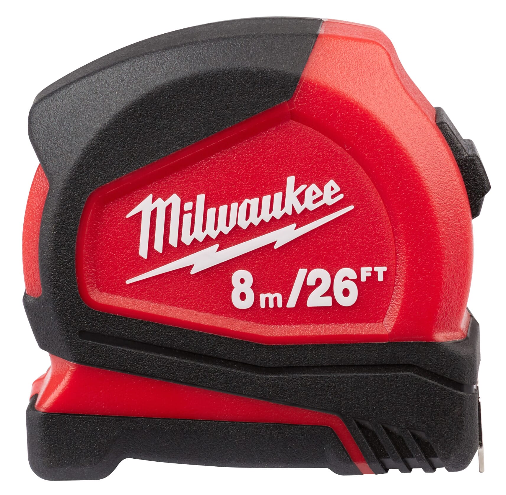 Milwaukee® 48-22-6626 Compact Measuring Tape, 26 ft L, Steel Blade, 1/8 in Graduation